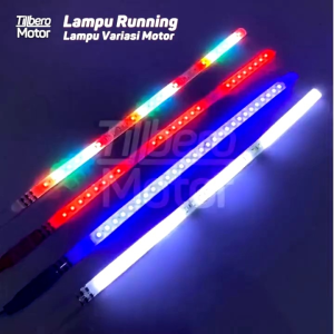 LAMPU LED RUNNING 30CM MOTOR MOBIL BIS TRUK 12V - 24V  LAMPU LED LITTLE RANGER FLEXIBLE NYALA BANYAK MODE TAHAN AIR