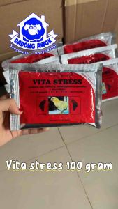 VITASTRESS 100 gram 1 Sachet Vitamin Anti Stres Ayam Unggas DOC Bebek Burung vita stres ayam medion