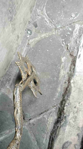 Koleksi Benda Antik Kolo Cokro Besar Kuningan Ets Panjang 42cm