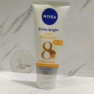 Nivea Body Serum Extra Bright Care & Protect spf 15 Super Food Vitamin C 180 ml