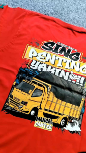 Kaos Truk Mancal Canter Dewasa Lengan Pendek Katun Sablon DTF Premium