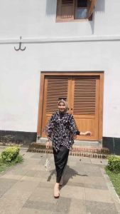 Set 3in1 Outer Wanita Murah Ghina Brukat Tille Garden Manset atau Tanktop Bonus Bros untuk Kondangan