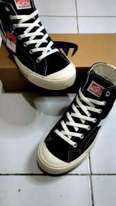 Sepatu Ventela Public High Black Natural Sepatu Kasual Pria Wanita