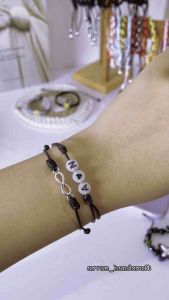 Gelang Inisial Glow In The Dark With Love / Gelang Menyala Dalam Gelap Dengan Hati