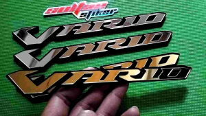 EMBLEM VARIO AKRILIK TIMBUL GLOSSY