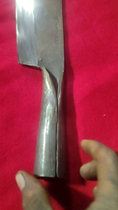 PISAU TEMPA BESI FULL GAGANG KUAT SUPER TAJAM PANJANG 20CM TEBAL 5-6MM COCOK UNTUK TEKUKAN DAPUR PERKEBUNAN PERIKANAN DAN AKTIVITAS OUTDOOR