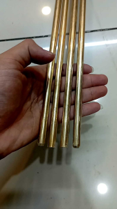 As Kuningan Murni Diameter 8mm x P 1000mm Kuningan