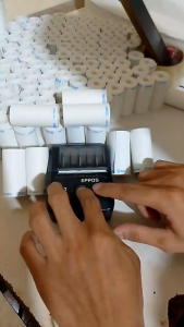 30 Roll kertas thermal bri 57*30mm paket 1kg