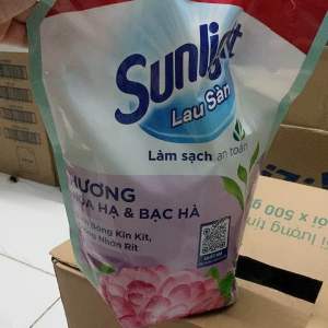 COMBO 2 NƯỚC LAU SÀN SUNLIGHT HƯƠNG HOA HẠ & BẠC HÀ TÚI 36 KG*2