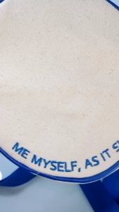 Tas sling Fashion model bulat ada Brand bahan Canvas