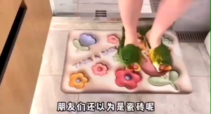 พรมเช็ดเท้า 3D กันลื่น ดูดซับน้ำได้ดี  แห้งไว  ทำความสะอาดง่าย