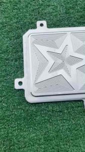 ( เซ็ทคู่ ) ปิดแคร้งลายดาว + ปิดกรองน้ำมันเครื่อง X MAX 300 มิเนียม