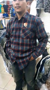 Kemeja Lengan Panjang Kotak Flanel Semi woll / Kemeja Flanel Lengan Panjang FL 6