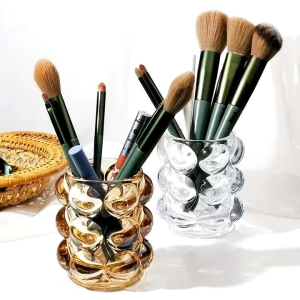Cốc thủy tinh đựng cọ siêu đẹp - Dùng làm phụ kiện chụp ảnh lung linh luôn