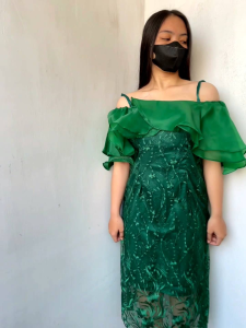 Dress Sabrina Tulle Mutiara Lapis Velvet Mix Layer Organza Gaun Pesta Bridesmaid Dress Natal Rara Zh Renee