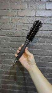 แปรง Kent Salon Curling & Straightening Round Brush (แปรงกลม ขนหมูป่า สำหรับม้วนและยืดผม)