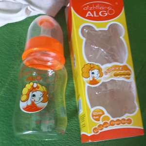 BOTOL SUSU BAYI ALG REGULERNECK STANDAR POLOS 125 ML 3 -6 BULAN 3 WARNA A8112E