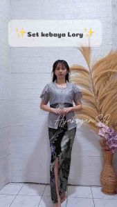 Kebaya Lory/Set kebaya Lory /Setelan kebaya batik/Kebaya wisuda terbaru/Set kebaya batik viral/Kebaya Brukat cantik