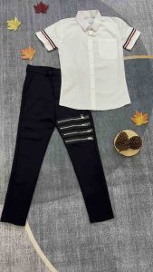 Quần âu Nam+ Áo Sơ Mi Lụa Tháikiểu dáng trẻ trung phong cách boy phố