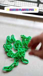 Rantai Plastik 6 mm & Cone Chain 1 Meter: Pembatas Jalan & Gantungan Baju Distro PVC Warna 6mm