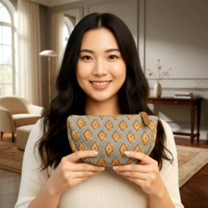 พร้อมส่ง ส่งเร็วกระเป๋าของขวัญเอสเต้ กระเป๋าใส่เครื่องสำอางใส่ของอเนกประสงค์ ผ้าแคนวาส สวยผู้ดี