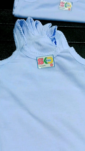 Set 6 Pcs Tank Top Anak Laki-Laki Putih Polos Nyaman untuk Usia 6 Bulan-14 Tahun