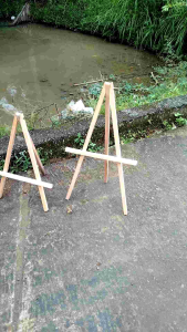 Stand Foto Kayu Standing Easel  Wooden Easel Stand Meja Lukis Tripod Kayu