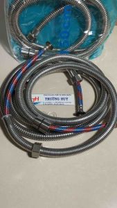 Dây sen dây xịt vệ dinh INOX 304 1.2m 1.5m chịu áp lực với kết cấu 3 lớp - bảo hành 6 tháng