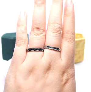 Cincin Couple Silver Adjustable S14 | Pasangan | Nikah | Lamaran | Hadiah | Tunangan 925 Perak | Aksesoris Pria Wanita