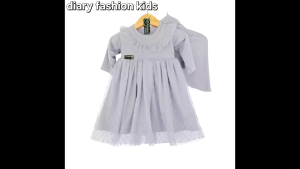 Gamis bayi dan anak / lucu dan imut alika / ukuran 0 bulan - 2 tahun / sudah termasuk krudung