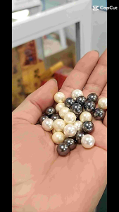 Hạt ngọc trai dã nhựa có lỗ cao cấp chuyên trang trí mix vòng