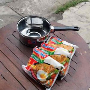 Mie Goreng Indomie 3 Biji & Panci Stainless 16cm: Penawaran Menarik Cuci Gudang