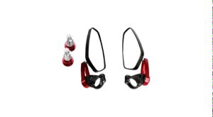 [LOCAL SELLER] Motorcycle Rearview Side Mirror / Universal Size / Scooter Handle Bar End Mirror / Sleek Design
