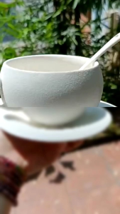 Bộ tách sứ cao cấp dùng làm tách cafe latte tách trà nóng dung tích 280ml mã TS09