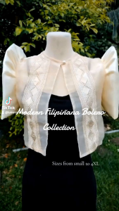 Modern Filipiniana Bolero Top Blouse Only Random Design Graduation Oathtaking Wedding Sponsor Summit Teacher