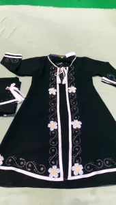 SETELAN ABAYA ANAK AURORA PINK