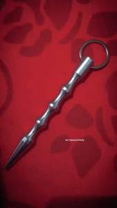 Móc Khóa Sinh Tồn Hình Sói Độc Đáo Mới | Polished Point Kubotan Keychain Scuba Dive Aluminum Alloy Tank Rattle Signal Device Stick With Carabiner Diving Pointer Shaker Noise Maker