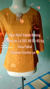 NEW MOTIF ATASAN KATUN BOLONG PAKAI FURING SIZE L MAX LD 100 CM BISA PAKAI+BROSS FASHION TERJUAL TERPISAH OPEN ORDER WELCOME RESELLER/DROPSHIP AMAN  BE OUR RESELLER!!! Berpenghasilan sendiri tanpa modal