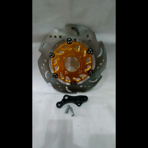 Piringan cakram depan Mio Sporty/ Lama uk 260 mm Floting Alumunium + Breket Merk Ride it