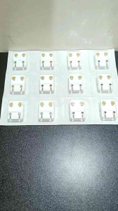 Caflon Ear Piercing Earrings BEZEL Birthstone 12s