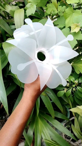 kelopak/kap bunga lampu bahan mika kuat awet dekorasi/ruangan murah cantik dan terlaris diameter 22cm