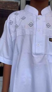 Stelan Koko Anak Laki-Laki Putih Manasik Haji Umur 5-13 Tahun
