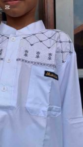 stelan Koko kurta putih anak manasik haji anak 5 sampai 13thn