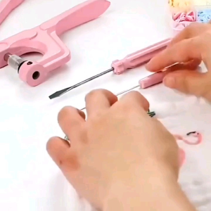 Pink Plastic Snap Button Pliers Set for T3 T5 T8 | Set Alat Pasang Butang Plastik | Alat DIY Pakaian & Kraftangan