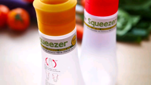 🇲🇾 [E&S] [1pc] 300ML JIDO Squeeze Sauce Bottle Dustproof Leakproof Hygiene Auto Flip Cap Airtight Seasoning Bottle Ketchup Chili Sauce Mustard Kitchen Dining Table 自动开合挤压式调料瓶