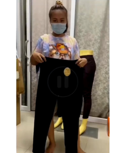 กางเกงสกินนี่ สไตล์เกาหลี สีดำขายาว ผ้ายืด ทรงสวย ใส่สบาย