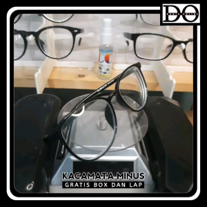 Kacamata Minus Photocromic Oval Model Korea Frame full Plastik Warna Pilihan L 13.8cm T 4.5cm - 3016