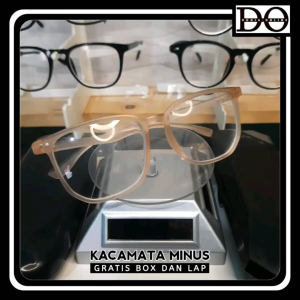 Kacamata Minus Photocromic Kotak Model Korea Frame Besar Plastik Warna Pilihan L14.5cm T4.8cm - 1889