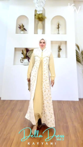 DELLA OUTER ADA JUMBO KAYYANI DRESS GAMIS MODE TERBARU TERLARIS BEST SELLER VIRAL ORIGINAL