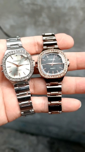 JAM TAMNGAN WANITA ANTI AIR BODY FULL STAINLESS DAN MUTIARA